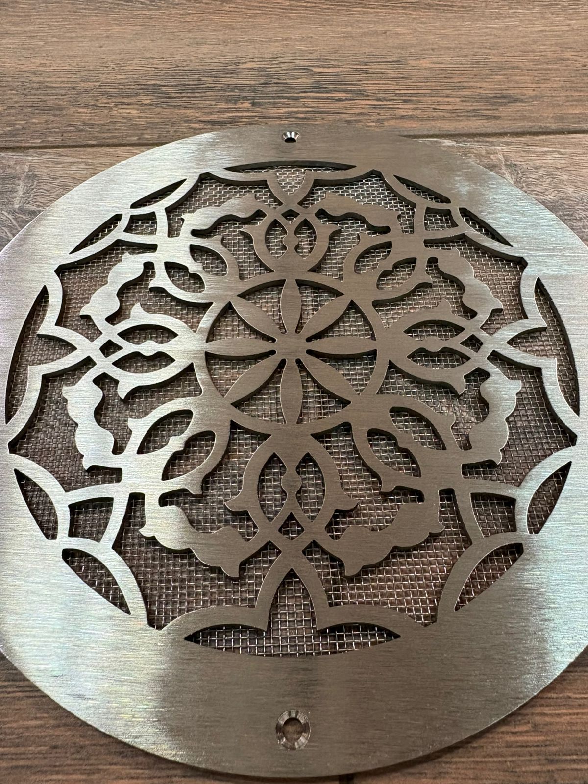 Круглая вентиляционная решетка из нержавеющей стали NR 09 D190